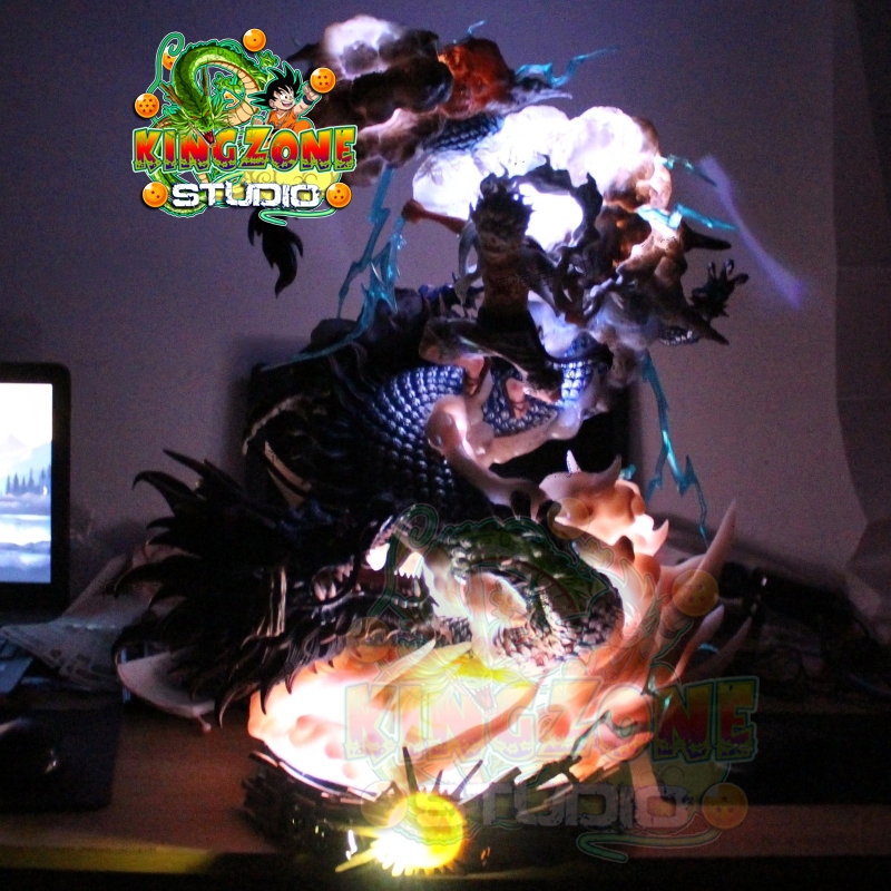 Mô hình Luffy gear 5 vs Kaido dragon form ngầu