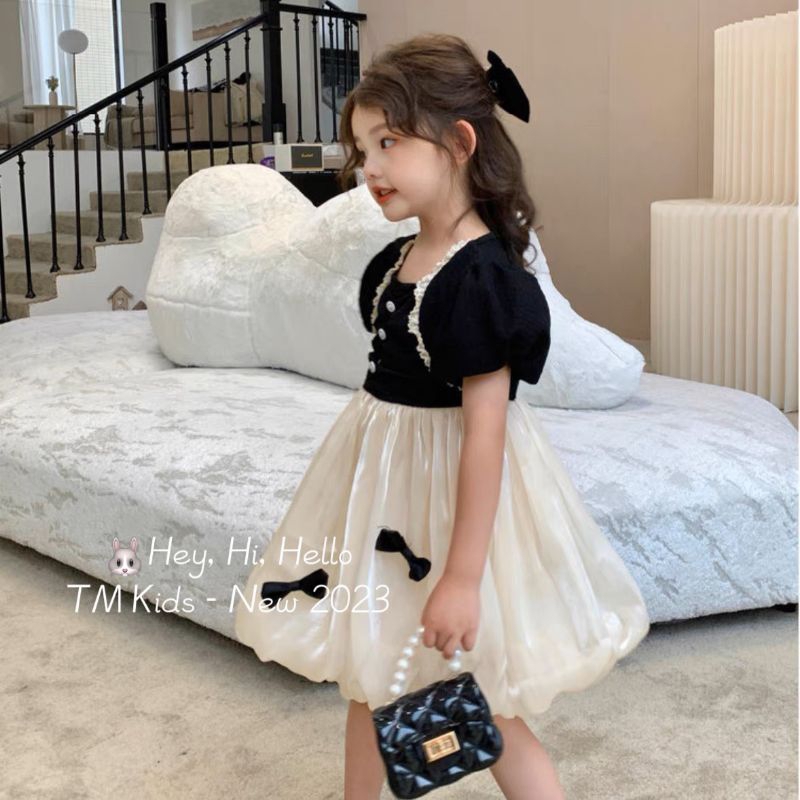 8 đến 28kg.váy công chua phối tơ cho bé iu.hình thật trải sàn ak