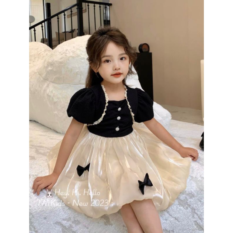 8 đến 28kg.váy công chua phối tơ cho bé iu.hình thật trải sàn ak