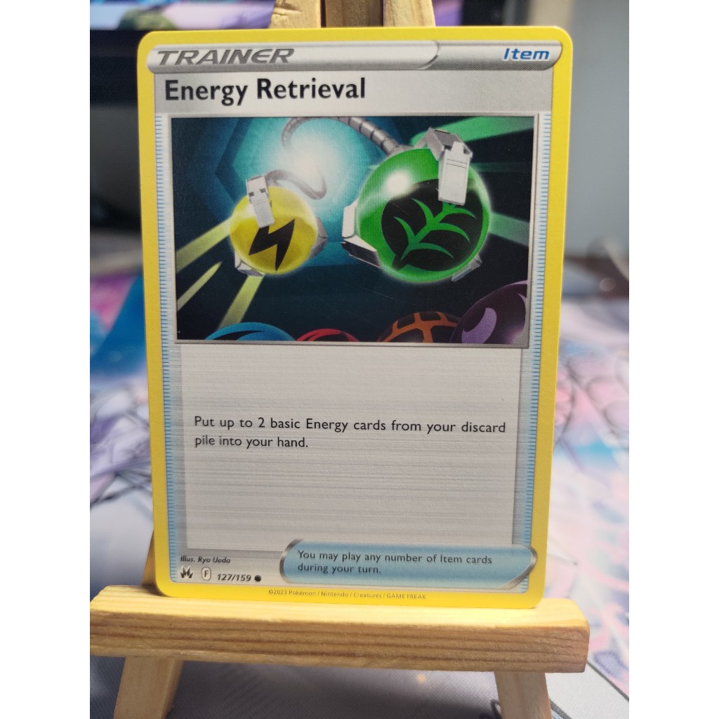 Thẻ Pokemon Trainer Item Energy Retrieval - 127/159 - Common