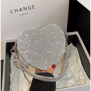 Túi xách trái tim đính đá phale cao cấp nhập khẩu loại 1