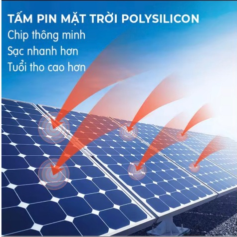 Đèn năng lượng mặt trời 400w cao áp 3 mặt led vỏ nhôm IP67 sáng trắng