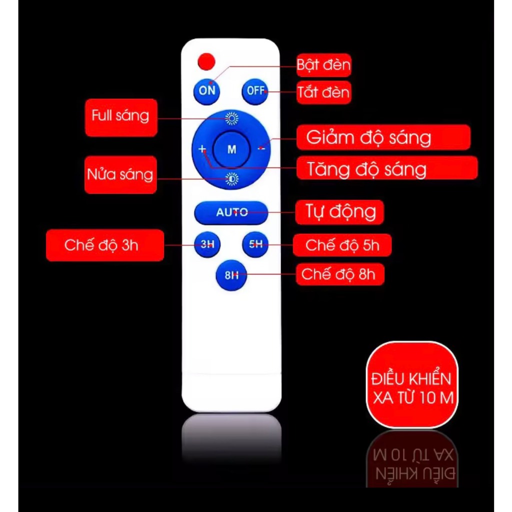 Đèn năng lượng mặt trời 400w cao áp 3 mặt led vỏ nhôm IP67 sáng trắng