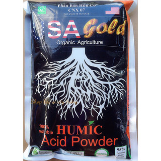 1 kg phân bón hữu cơ humic dưỡng cây phun trên lá, tưới gốc ra rễ cực mạnh, chăm sóc phục hồi, cải tạo đất, nuôi trái
