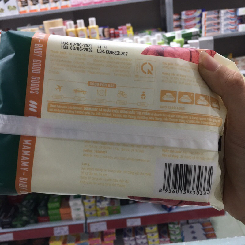 Khăn Ướt Mamamy 100 -120 Tờ Không Mùi có nắp