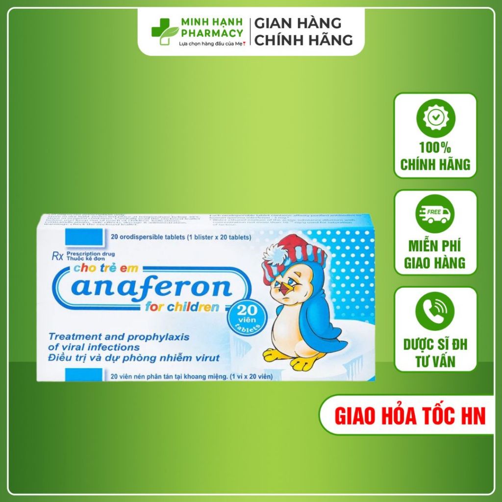 Tăng đề kháng Anaferon nhập khẩu Nga chính hãng hỗ trợ hô hấp