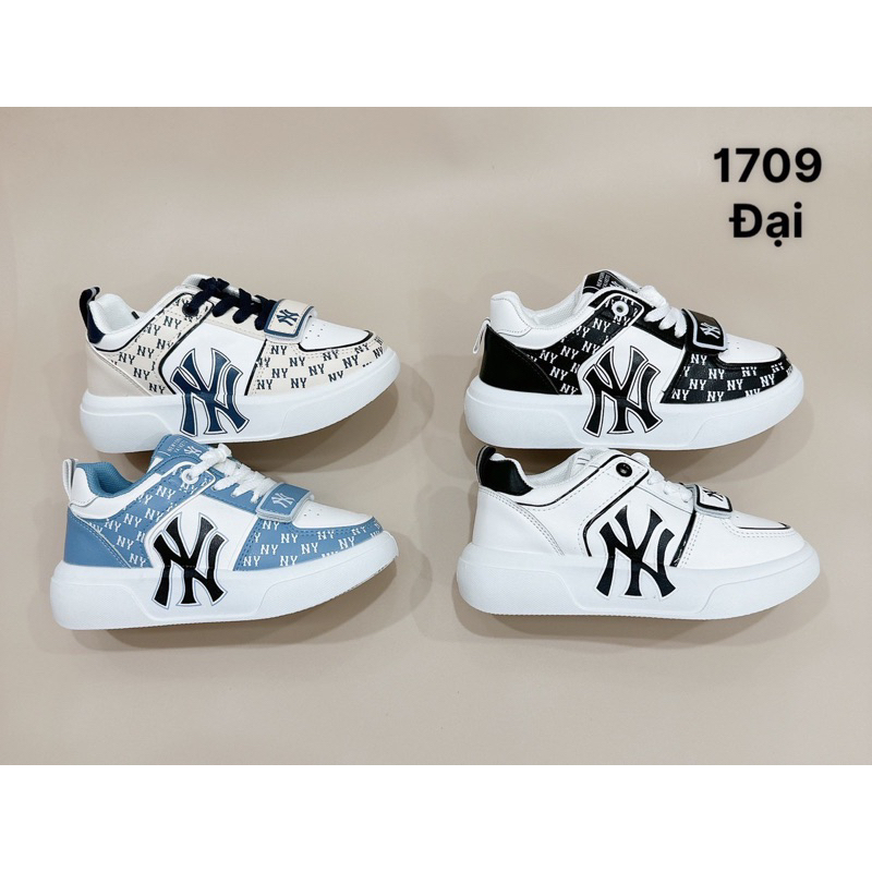 Ảnh thật Giày thể thao NY MLB cao cấp xuất xin đế cao full hộp tag mác hót nhất 2023 đế siêu nhẹ cho