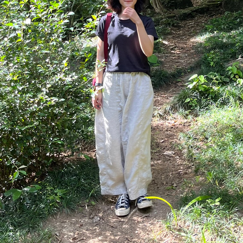 Quần linen ống boom túi tí hon