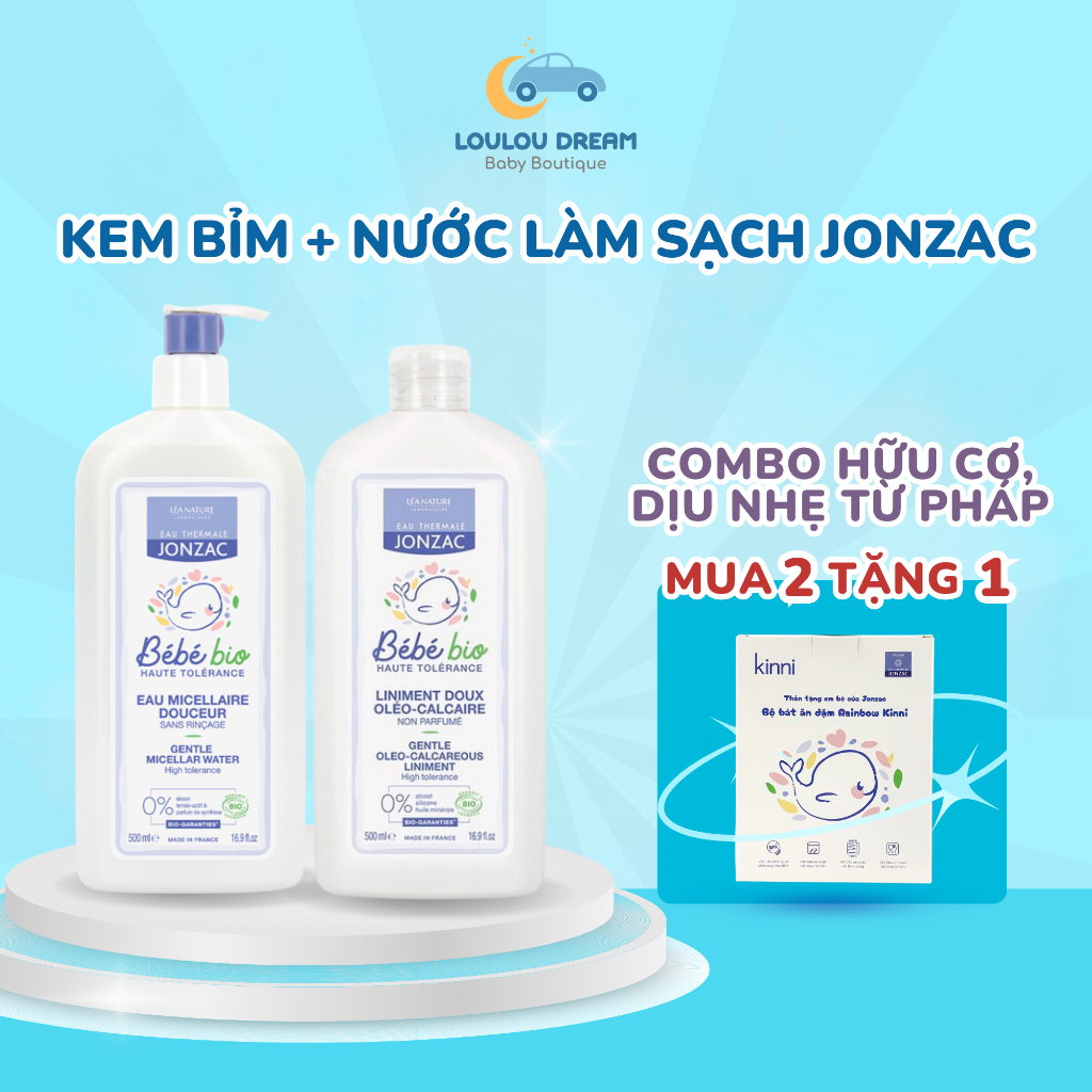 Kem thay tã bỉm Jonzac Liniment chống hăm hữu cơ cho bé từ sơ sinh