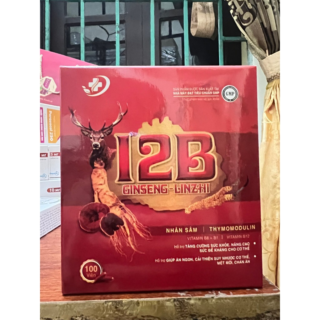 Vitamin tổng hợp 12B GINSENG tăng sức đề kháng, bồi bổ cơ thể- Hộp 100 viên