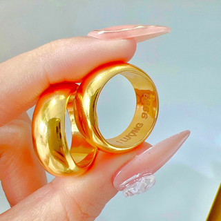Nhẫn trơn 1 lượng xi vàng 24 cao cấp ( nhẫn khắc kí hiệu 1lượng 9999 )