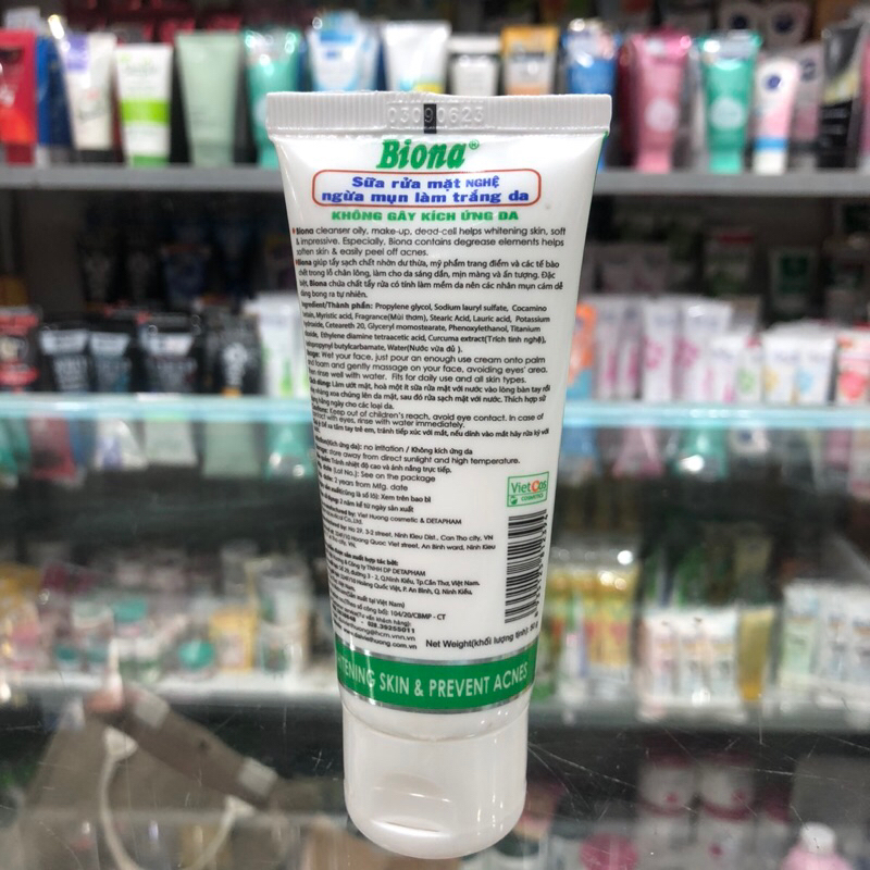 Sữa rửa mặt nghệ Biona