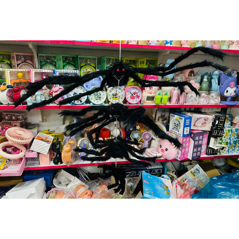 Nhện Lông, Mạng Nhện 3 Size Trang Trí Halloween