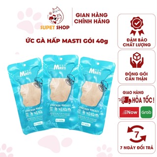 Ức gà, ức gà tươi cho chó mèo, thức ăn cho mèo, Thức ăn cho chó mèo Ức gà ăn liền Masti