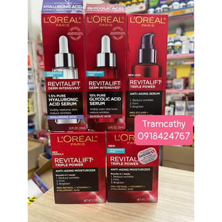 [Hàng Mỹ] Kem Loreal dữơng trắng mờ nám chống lão hóa L'Oreal Paris Revitalift ban đêm 50ml-loreal revitalift triple