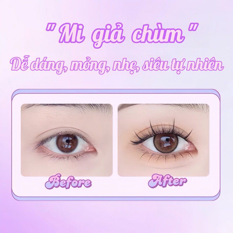 Lông Mi Giả Chùm Tách Sợi NOVO Mềm, Nhẹ, Tự Nhiên