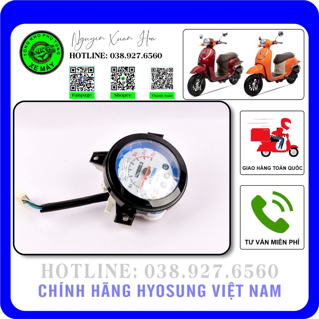 Đồng hồ Giorno 50cc/ Giorno 2023/ HSV2-50cc