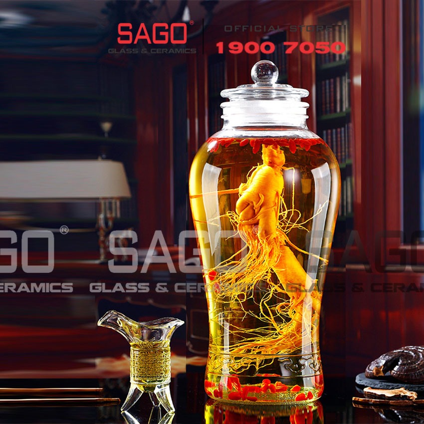 Bình Sâm Thủy Tinh Bầu Cao MA3030/MA3380 | Tùy Chọn Ron , Dung Tích