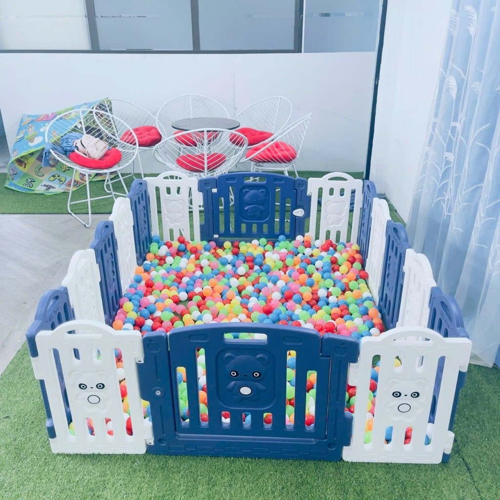 QUÂY BÓNG CHO BÉ - QUÂY GẤU TẶNG KÈM THẢM VÀ BÓNG