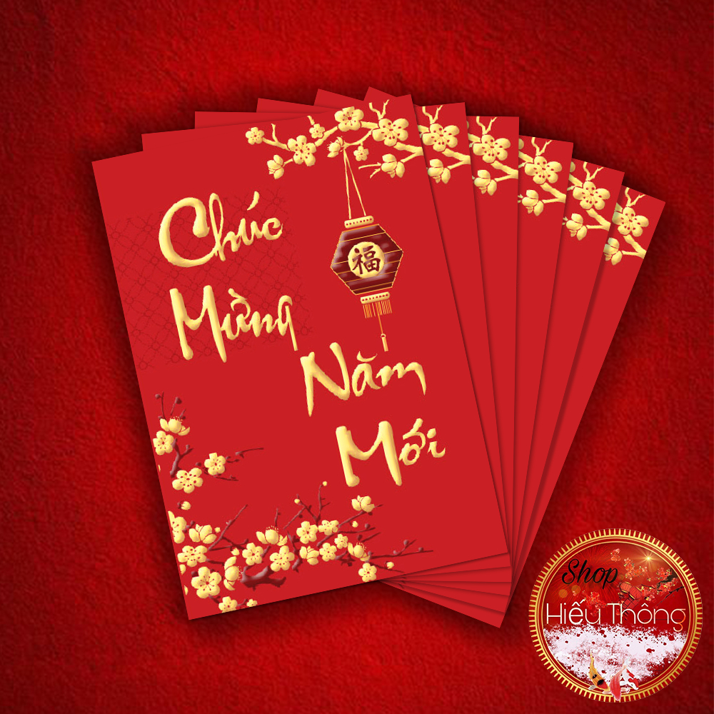 Bao lì xì tết 2024 size 11.5 x 8cm