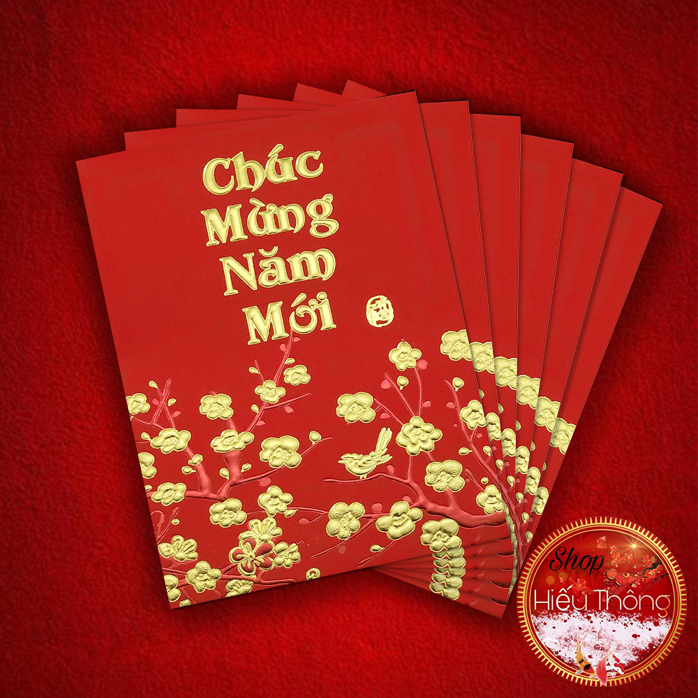 Bao lì xì tết 2024 size 11.5 x 8cm