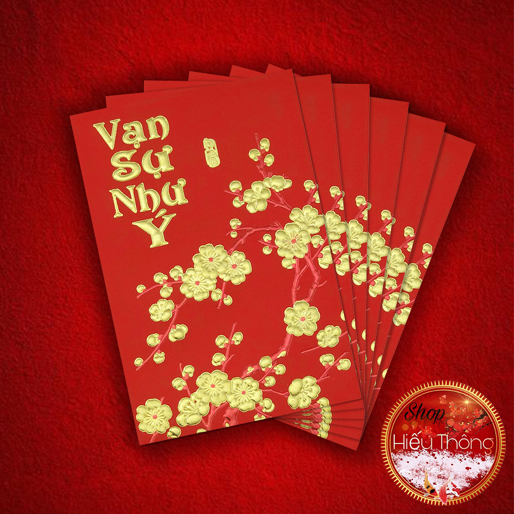 Bao lì xì tết 2024 size 11.5 x 8cm