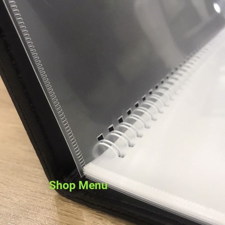 Set 5 Lõi Lá Menu PVC Cao Cấp – Ruột Menu Nhựa Cho Bìa Da, Chống Nước, Bền Đẹp, Nhiều Kích Thước