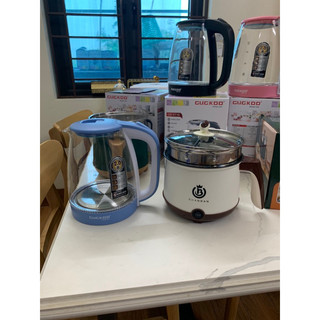 Combo 2 Sp Ấm siêu tốc thuỷ tinh ST16 và nồi lẩu mini 2 tầng