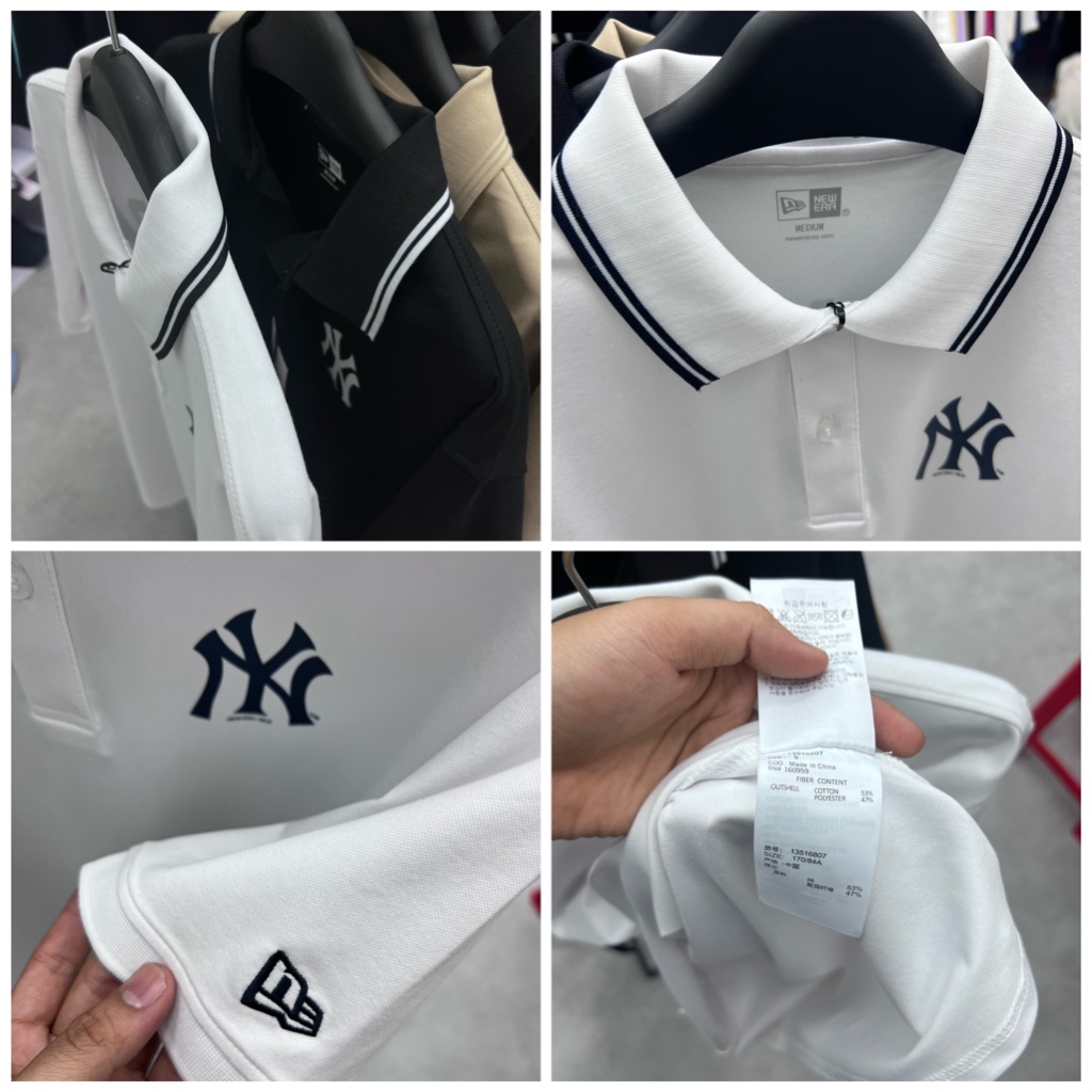 Polo NewEra New York phiên bản 2023 mới nhất, unisex, chất vải thoáng mát, form đẹp
