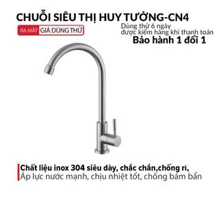 Vòi rửa chén bát HUY TUONG chất liệu Inox 304 siêu bền, dày, chắc chắn, chất lượng