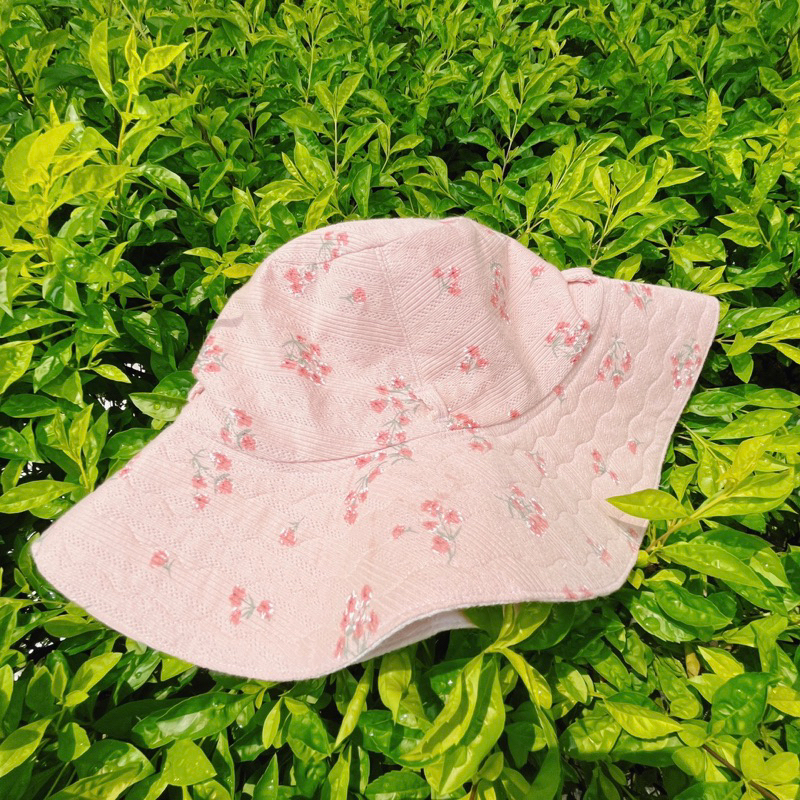 Nón hai mặt DALA hồng hoa nhí