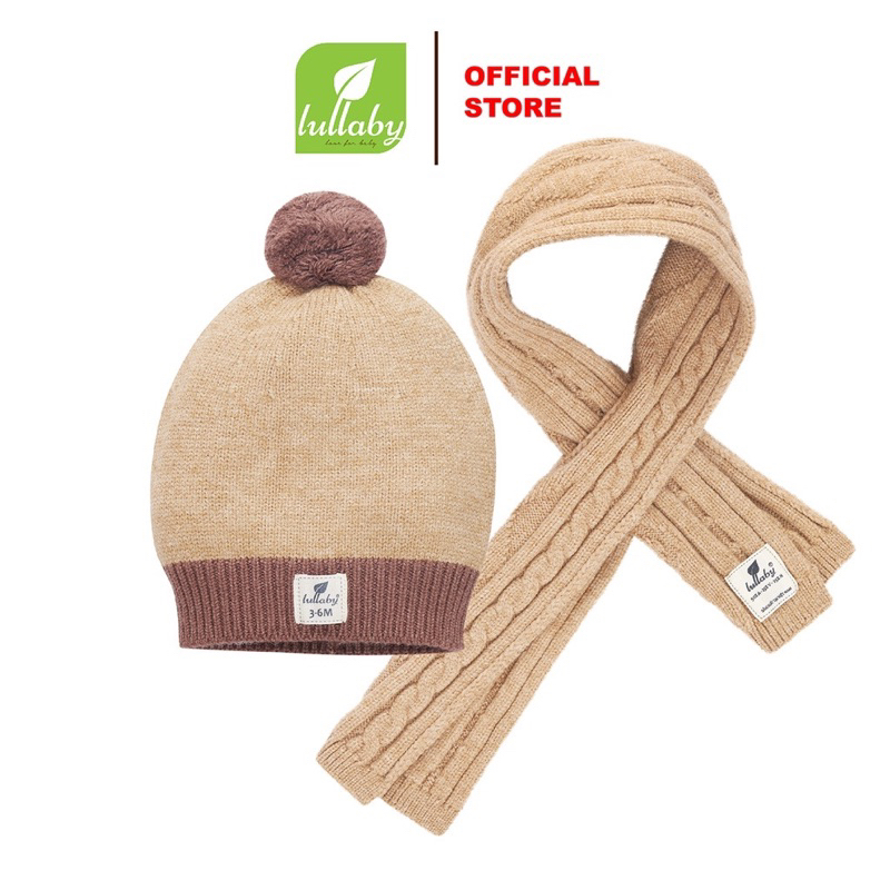 Set khăn quàng, mũ len cho bé Lullaby
