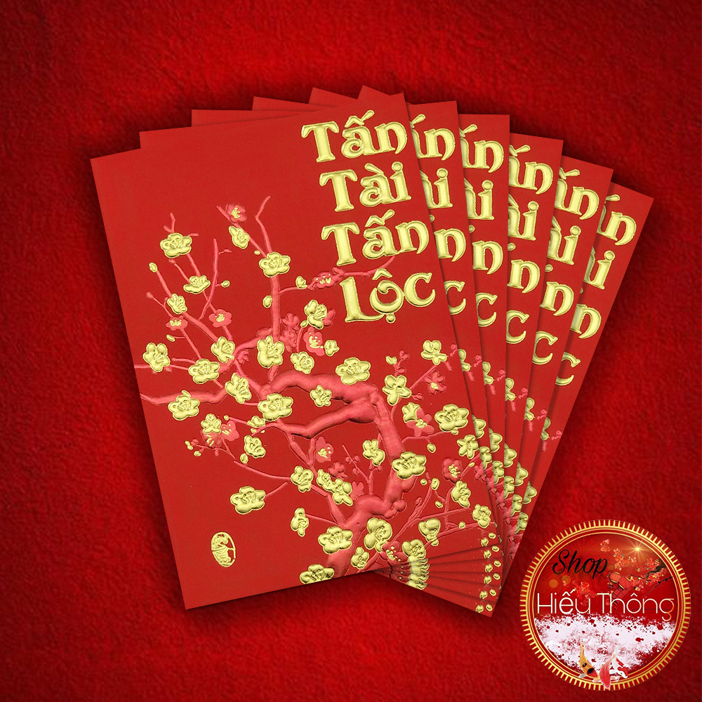 Bao lì xì tết 2024 size 11.5 x 8cm