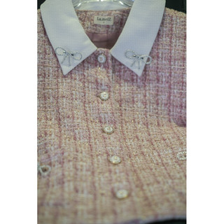 Dạ Tweed đính nơ La.meiz