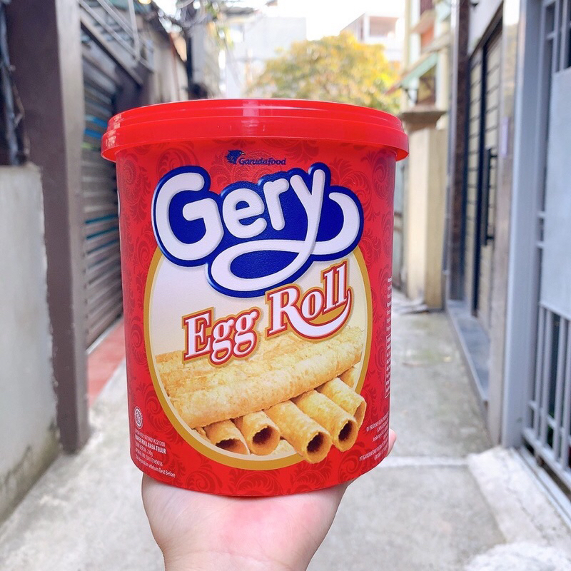 Bánh gery cuộn trứng egg roll hộp 210g nhập khẩu indonesia