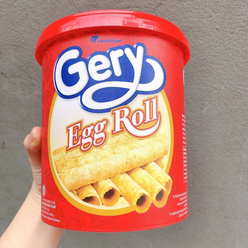 Bánh gery cuộn trứng egg roll hộp 210g nhập khẩu indonesia