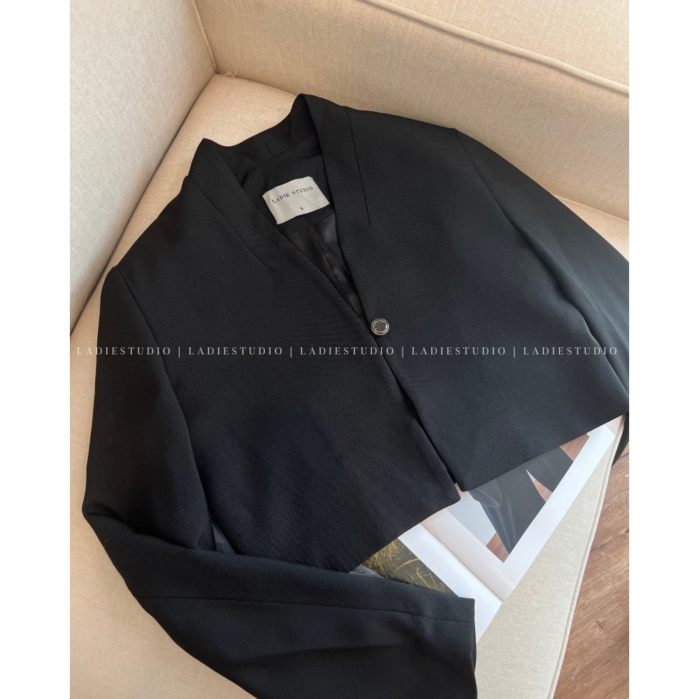 Áo Blazer Jennie Croptop 1 nút BLA06, Ladie Studio