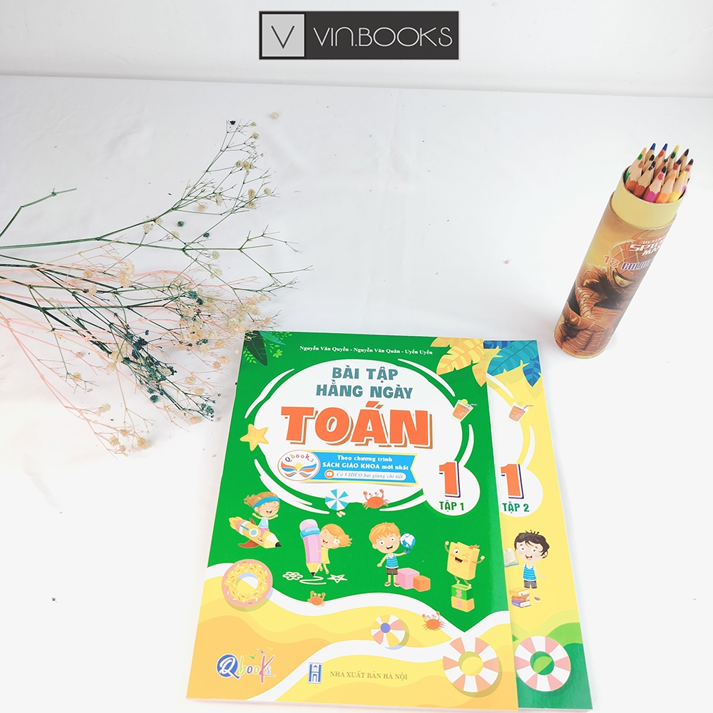 Sách - Bài Tập Hằng Ngày Toán Lớp 1 Cánh Diều - Combo 2 Tập
