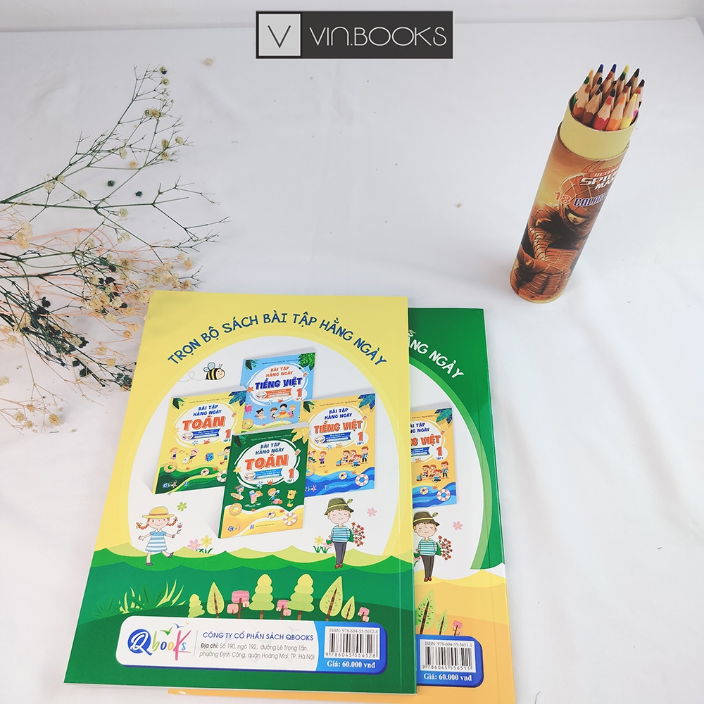 Sách - Bài Tập Hằng Ngày Toán Lớp 1 Cánh Diều - Combo 2 Tập