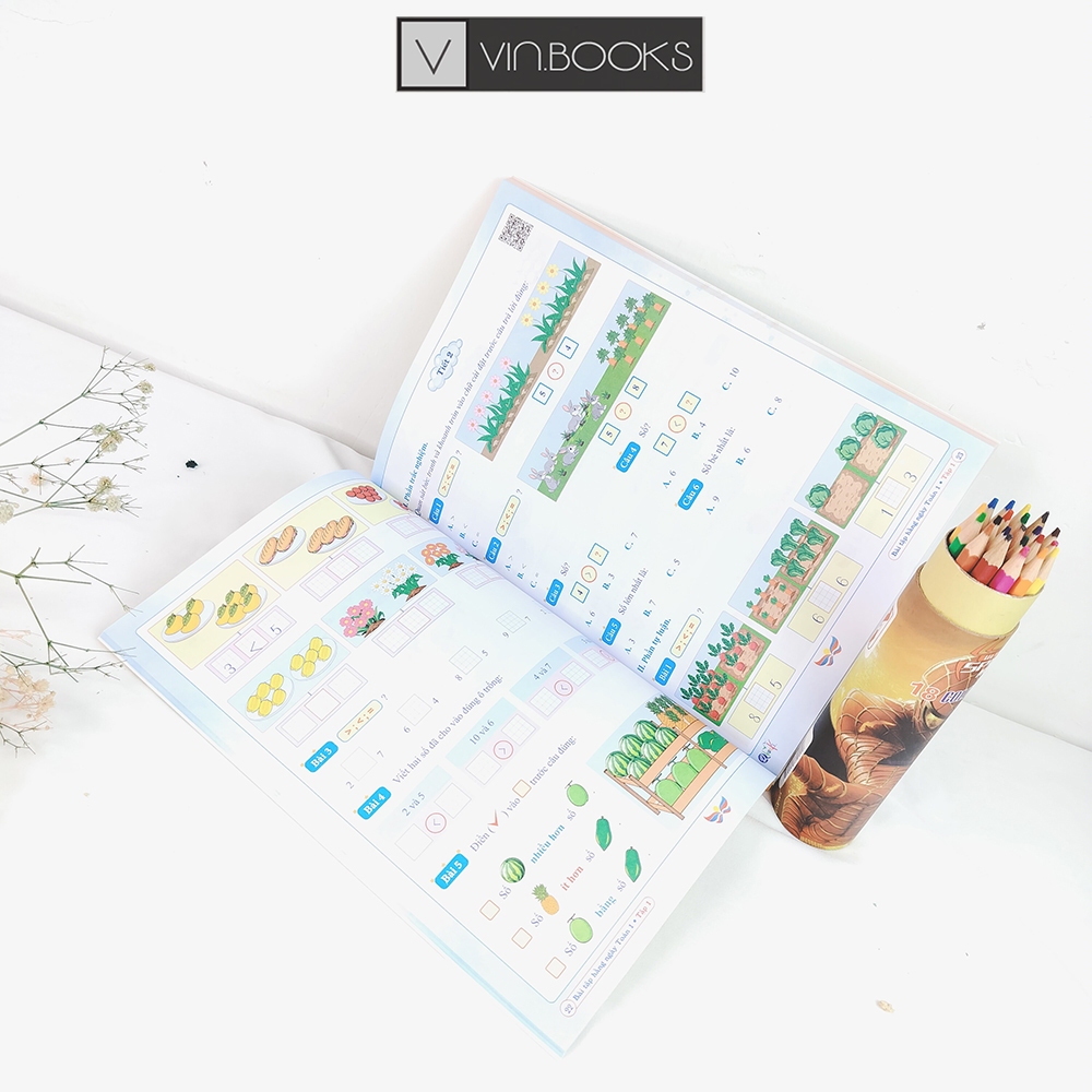 Sách - Bài Tập Hằng Ngày Toán Lớp 1 Cánh Diều - Combo 2 Tập