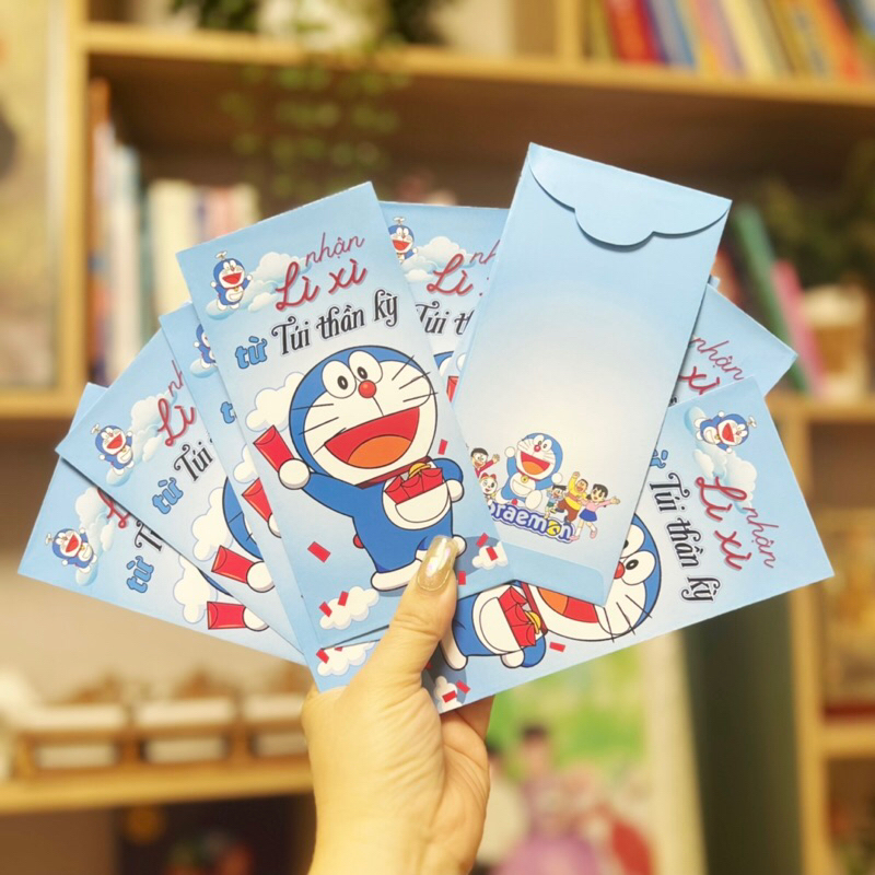 SET 50 BAO LÌ XÌ GẤU DÂU LOTSO DORAEMON