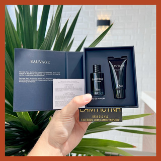Bộ gift set dior sauvage nước hoa mini + sữa tắm