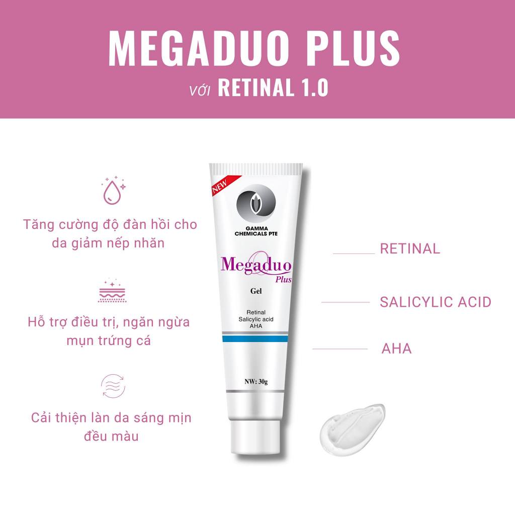 Megaduo AHA / Megaduo Plus Gel Giảm Mụn Ẩn & Thâm