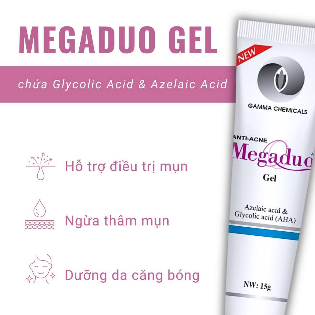 Megaduo AHA / Megaduo Plus Gel Giảm Mụn Ẩn & Thâm