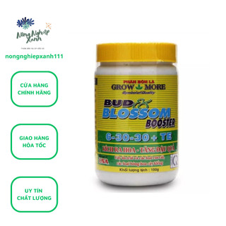 Phân bón lá grow more 6-30-30 + TE hộp 100gr kích ra hoa, tăng đậu quả, phân bón của Mỹ
