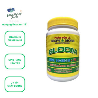 Phân bón lá Grow More 10-55-10 + TE hũ 100g giúp cây phân hóa mầm hoa, ra rễ mạnh, phân bón của Mỹ