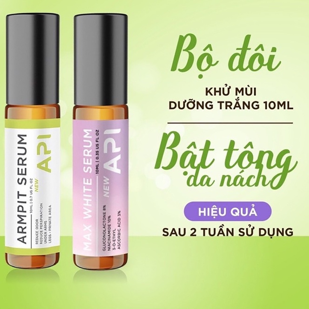 Lăn khử mùi hôi nách API giảm thâm vùng nách, giảm mồ hôi nách hiệu quả 10ml -Micosmetics