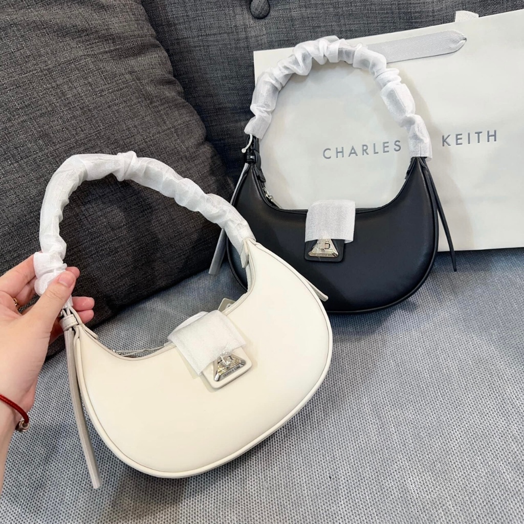 Túi xách nữ túi cn.k dáng bầu kẹp nách size 20 khoá xoay mẫu mới 2023 sang chảnh không box - lucky9store