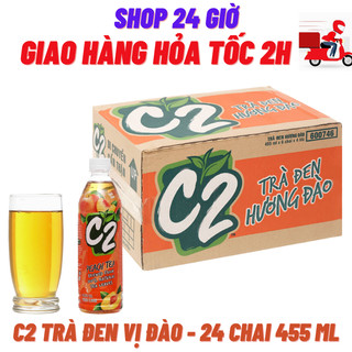 C2 đào chai 455 ml thùng 24 chai 455 ml- shop 24 giờ