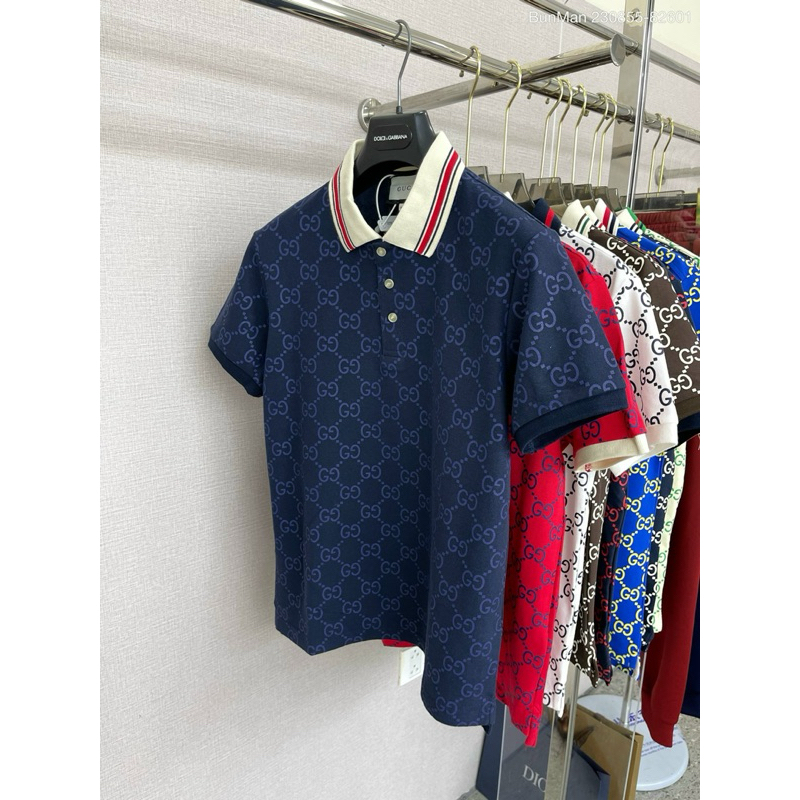 ⚜️Polo GC hoạ tiết đan lồng bản full colors cho ae tha hồ mix đồ luôn nhé